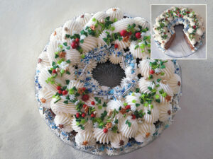 Christmas cheese cake