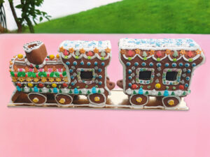 train honey bread biscuit